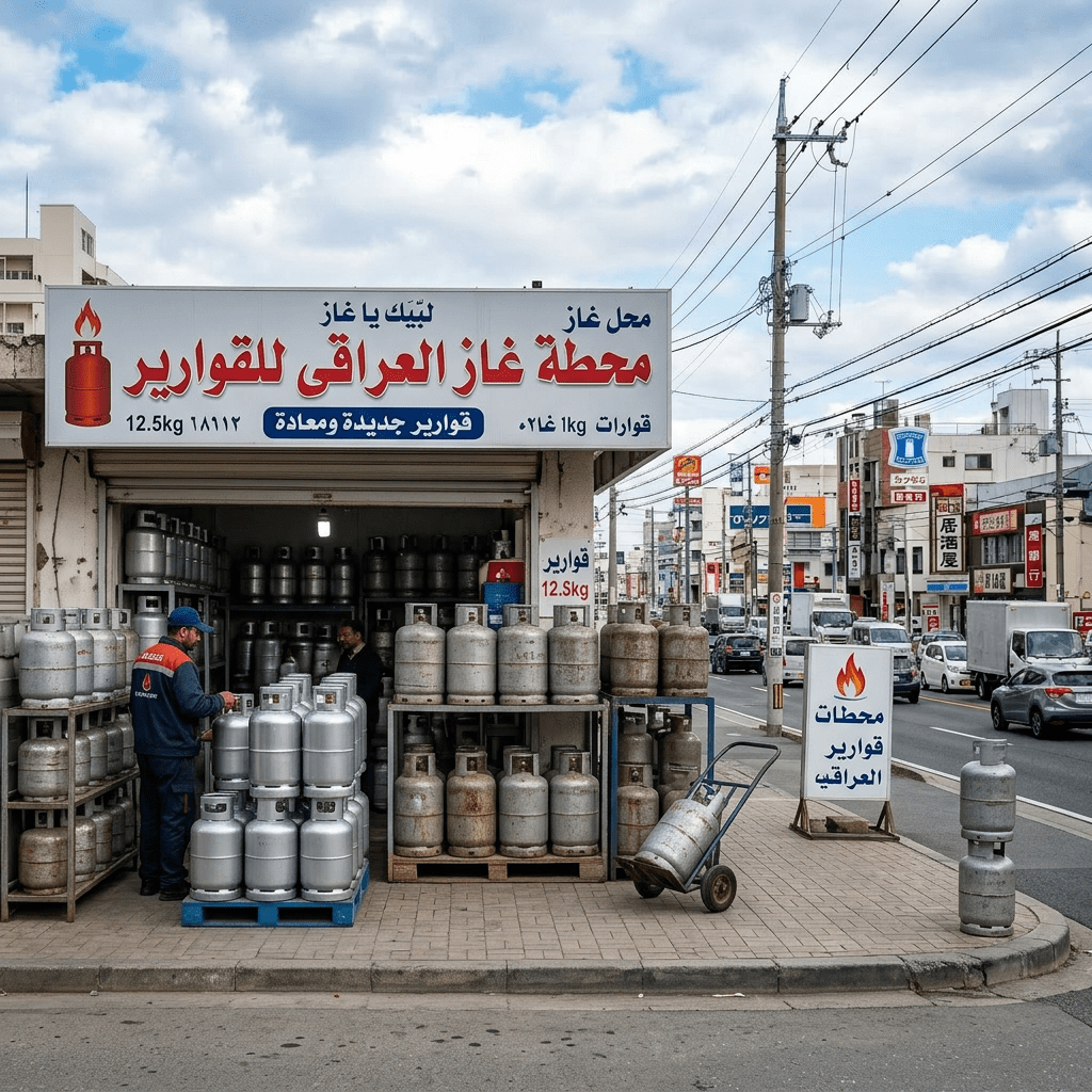 Two vehicles refueling at ENEOS gas station with fuel prices displayed