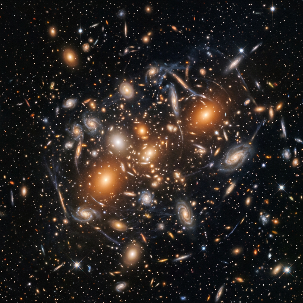 Eastern galaxy cluster deep space