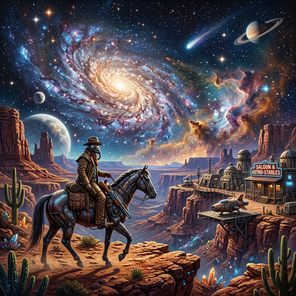 Western universes cosmic scene