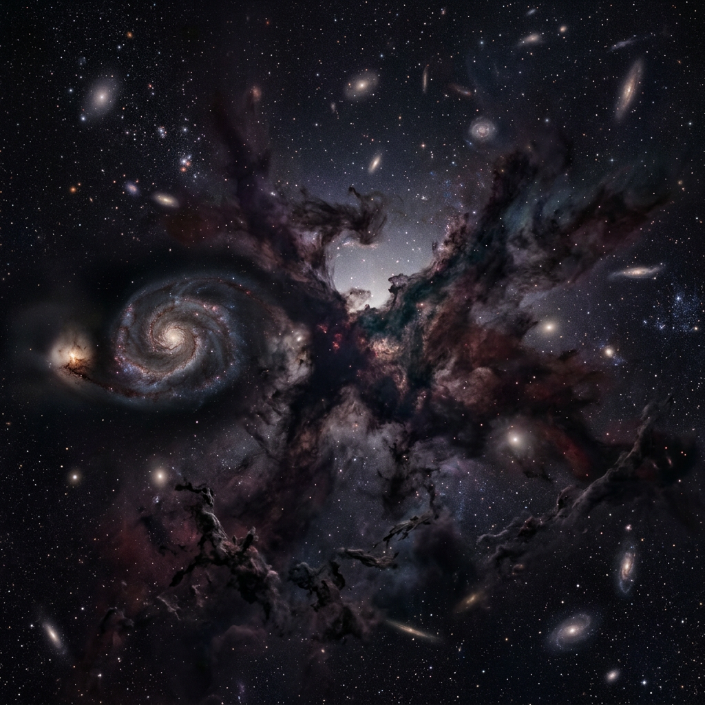 Lower universes dark cosmic realms